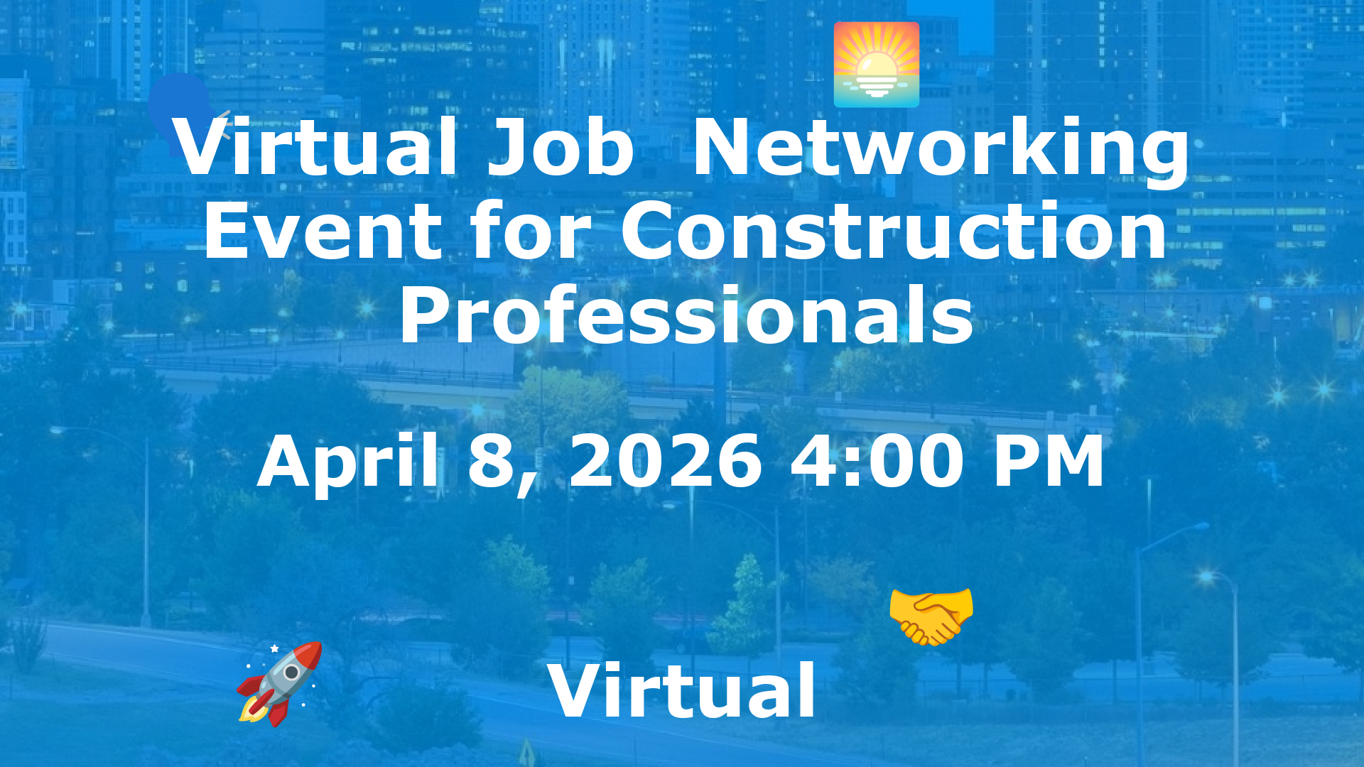Virtual Job  Networking Event for Construction Professionals event image